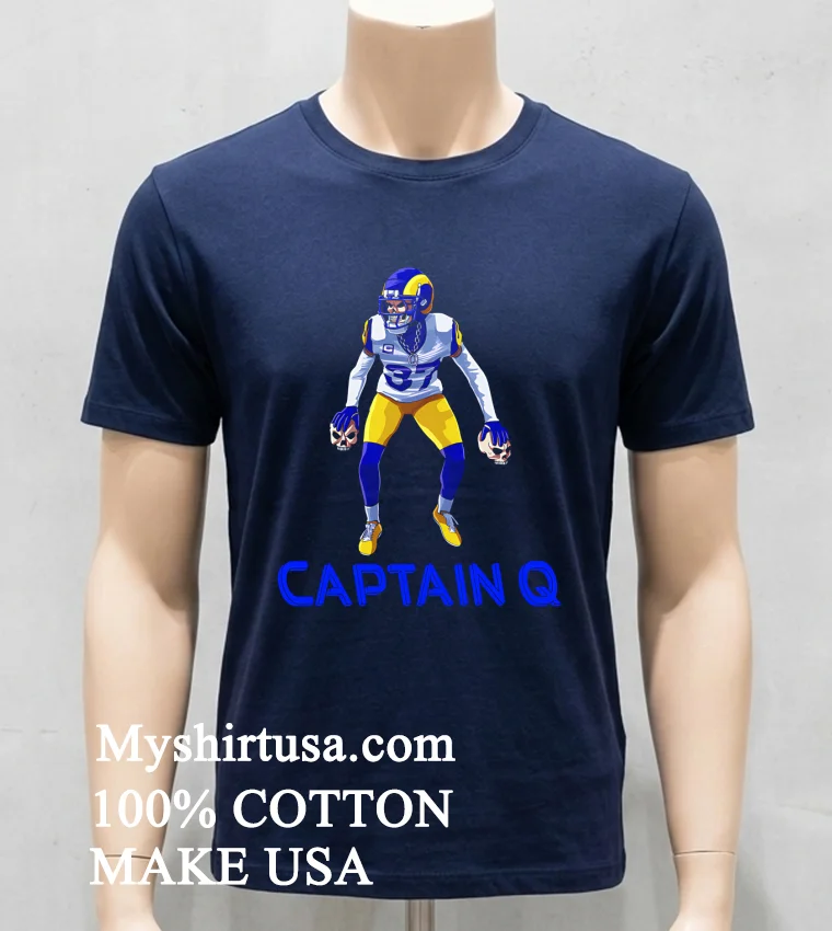 Captain Q Los Angeles Rams Shirt Navy Shirt