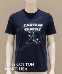Captain Seattle Jordan Eberle Hockey Player Portrait funny america t-shirts