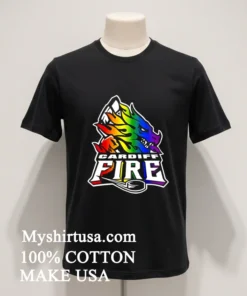 Cardiff Fire Hockey Logo Pride Shirt