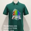 Cardiff Fire Hockey Logo Pride Shirt Green Shirt
