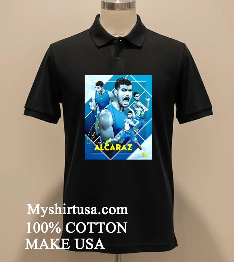 Carlos Alcaraz World No 1 In Singles Signature Shirt Balck Shirt 1