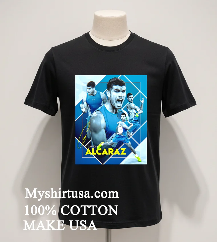 Carlos Alcaraz World No 1 In Singles Signature Shirt Balck Shirt