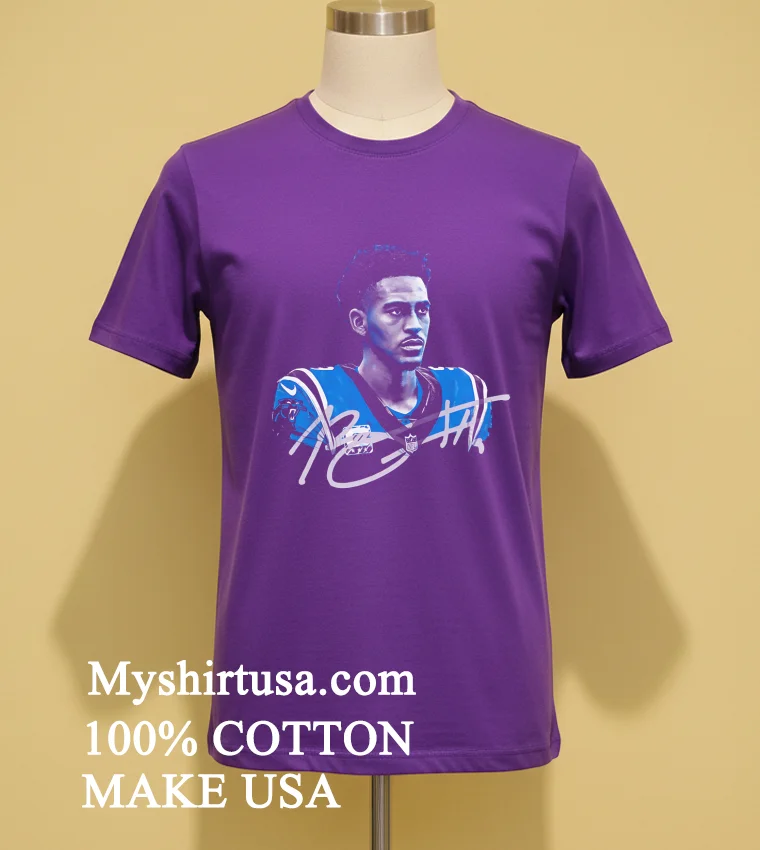 Carolina Panthers Bryce Young Face Of The City Shirt Purple Shirt