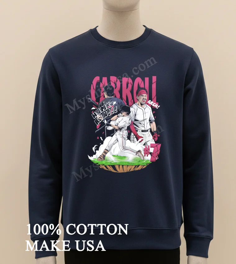 Carroll 7 Corbin Carroll Home Run Arizona Diamondbacks Baseball Graphic funny america t-shirts - long sleve shirt Carroll 7 Corbin Carroll Home Run Arizona Diamondbacks Baseball Graphic Shirt Long Sleve Shirt