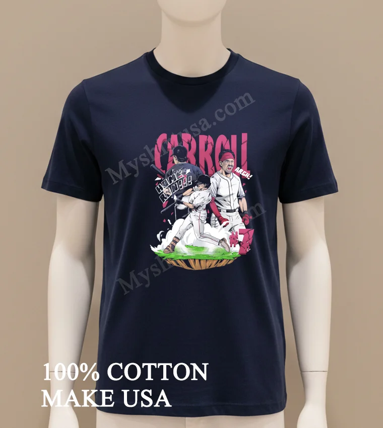 Carroll 7 Corbin Carroll Home Run Arizona Diamondbacks Baseball Graphic Shirt Navy Shirt