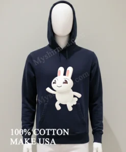 Cartoon Rabbit Waving Happy Bunny funny america t-shirts