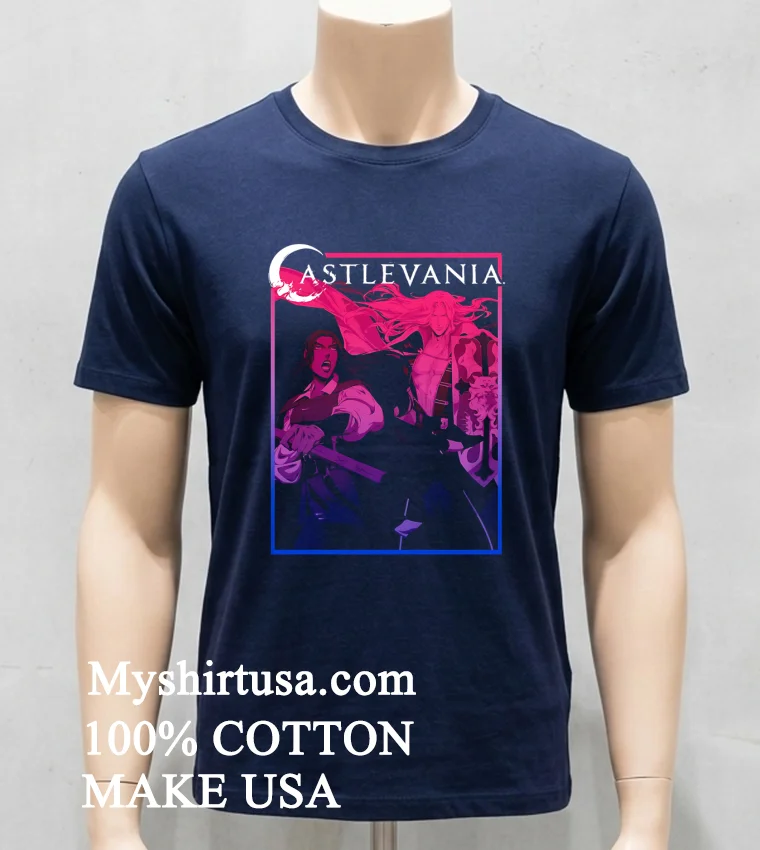 Castlevania Alucard Pride Poster Premium Shirt - navy-shirt Castlevania Alucard Pride Poster Premium Shirt Navy Shirt