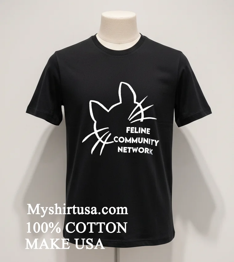 Cat Feline Community Network Shirt - balck-shirt Cat Feline Community Network Shirt Balck Shirt 1