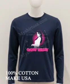 Cathy Kelley Pink Glow Black And White Portrait funny america t-shirts