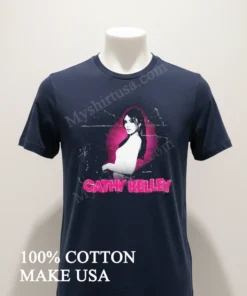 Cathy Kelley Pink Glow Black And White Portrait funny america t-shirts