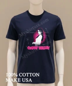 Cathy Kelley Pink Glow Black And White Portrait funny america t-shirts