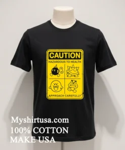 Caution Hazardous To Health Sign new t-shirt