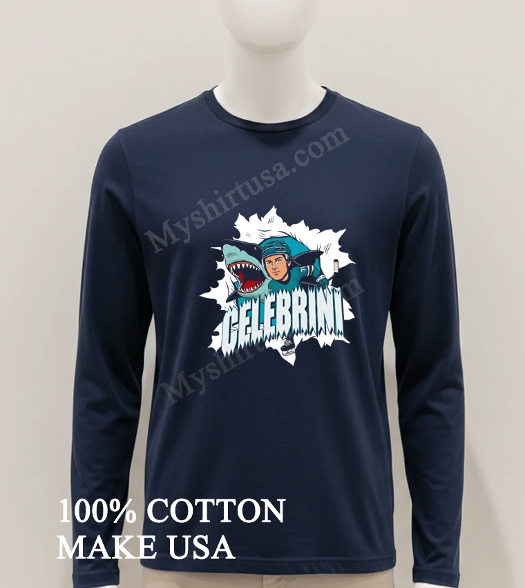 Celebrini San Jose Sharks Hockey Player Mascot Graphic Shirt Hoodie Shirt 1