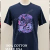 Cemetery Rip Skull Monster Spooky Shirt Navy Shirt