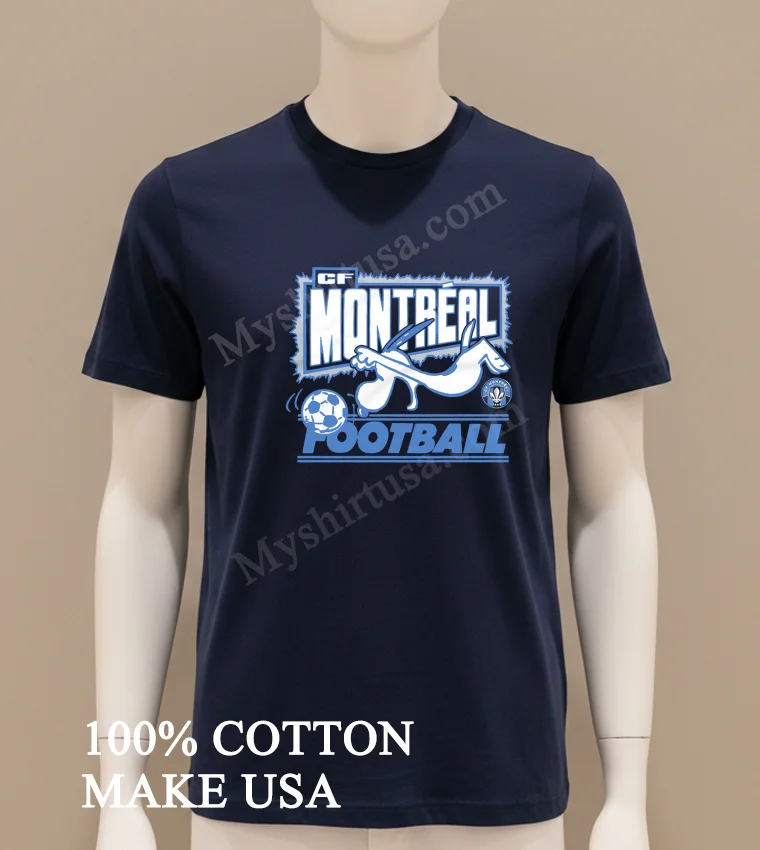 Cf Montreal Football Snoopy Soccer Ball Blue Banner Shirt Navy Shirt