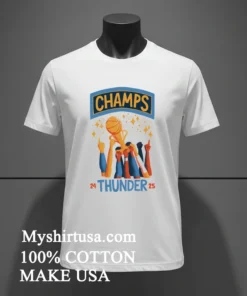 Champs Thunder 24 25 Celebration Shirt White T Shirt 3