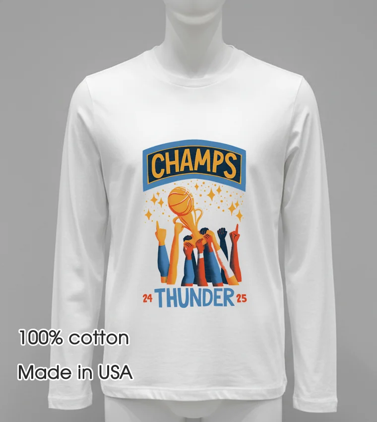 Champs Thunder 24 25 Celebration Shirt White T Shirt