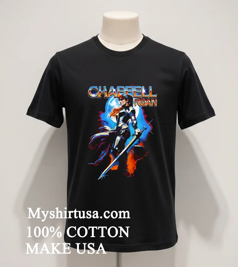 Chappell Roan Joan Of Arc Knight Armor Sword Fortnite Shirt Balck Shirt