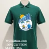 Charlie Brown And Linus Skiing Shirt Green Shirt