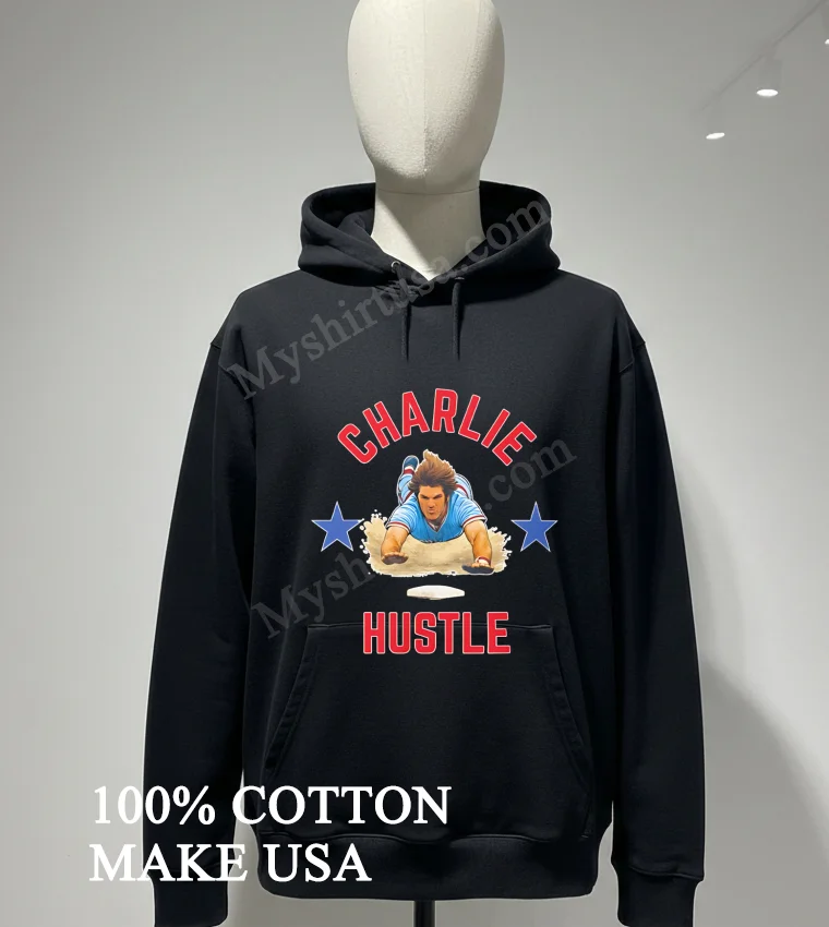 Charlie Hustle Baseball Player Sliding Into Base funny america t-shirts - hoodie-shirt Charlie Hustle Baseball Player Sliding Into Base Shirt Hoodie Shirt