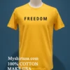 Charlie Kirk Freedom Shirt Yellow T Shirt