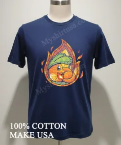 Charmander Pokemon Stained Glass Window funny america t-shirts