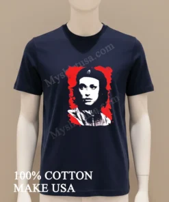 Che Guevara Style Portrait With Red Grunge Background funny america t-shirts