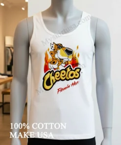 Cheetos Chester Cheetah Flamin Hot Fire Graphic funny america t-shirts