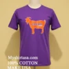 Chicago Bear Goat Cream Sleeve Shirt Purple Shirt