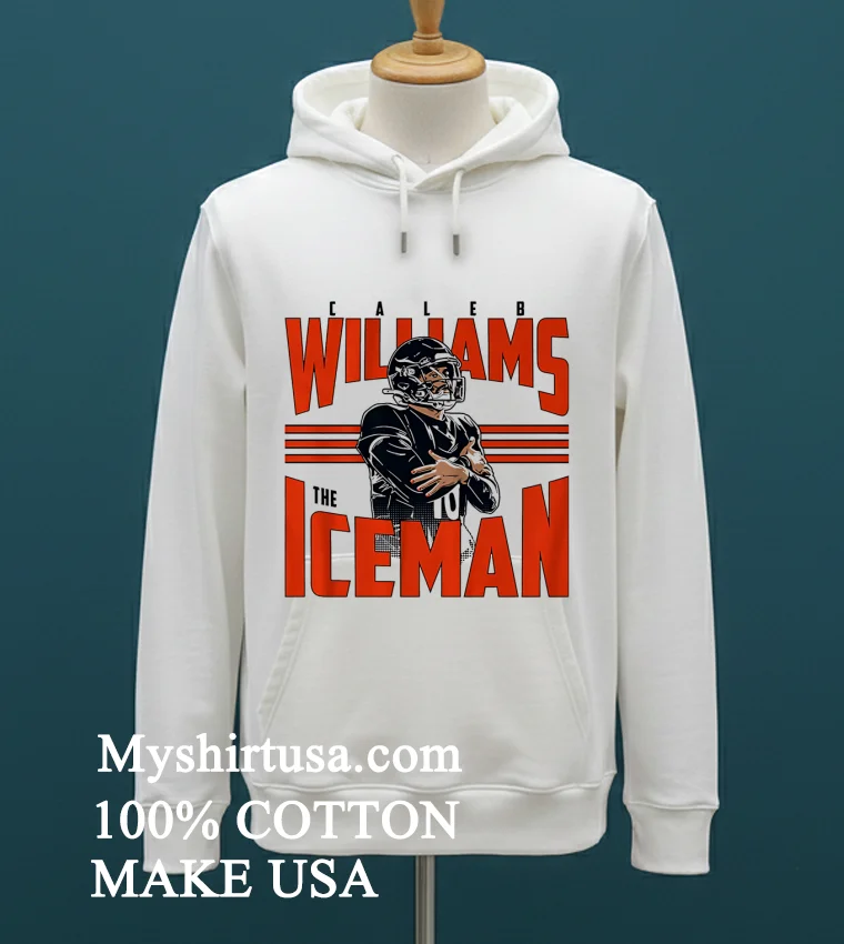 Chicago Bears Caleb Williams Iceman Celebration Shirt White T Shirt 1