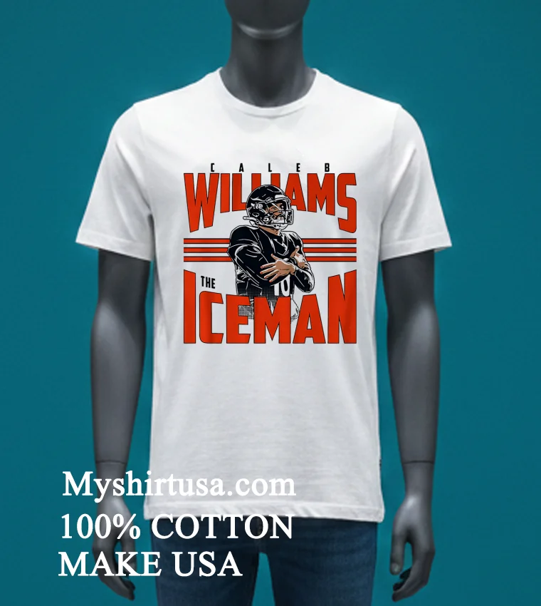 Chicago Bears Caleb Williams Iceman Celebration Shirt - white-t-shirt Chicago Bears Caleb Williams Iceman Celebration Shirt White T Shirt 4
