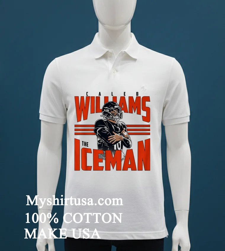 Chicago Bears Caleb Williams Iceman Celebration Shirt - white-t-shirt Chicago Bears Caleb Williams Iceman Celebration Shirt White T Shirt