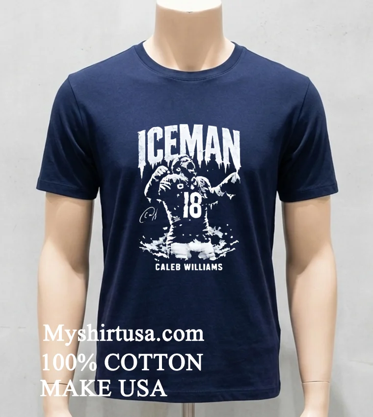 Chicago Bears Caleb Williams Signature Shirt Navy Shirt