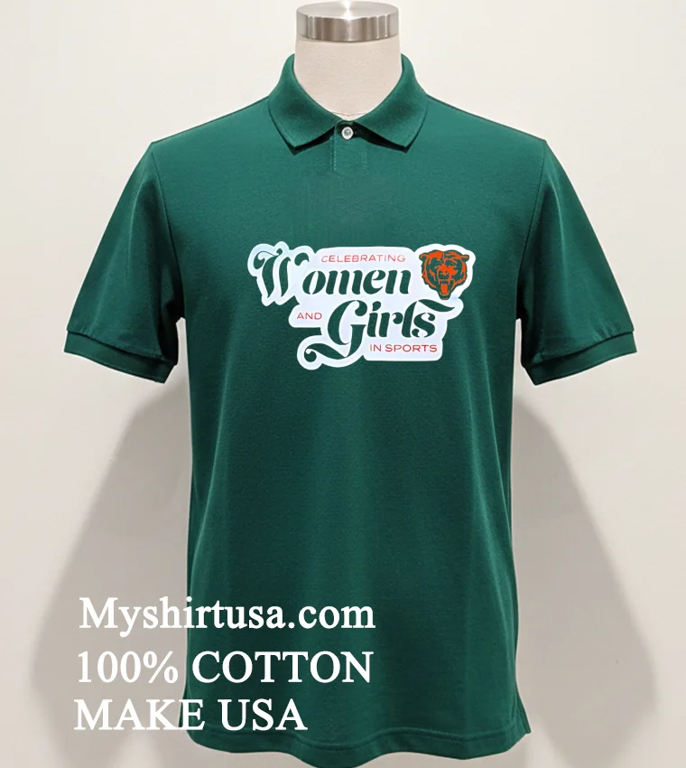 Chicago Bears Celebrating Women And Girls In Sports Shirt Green Shirt