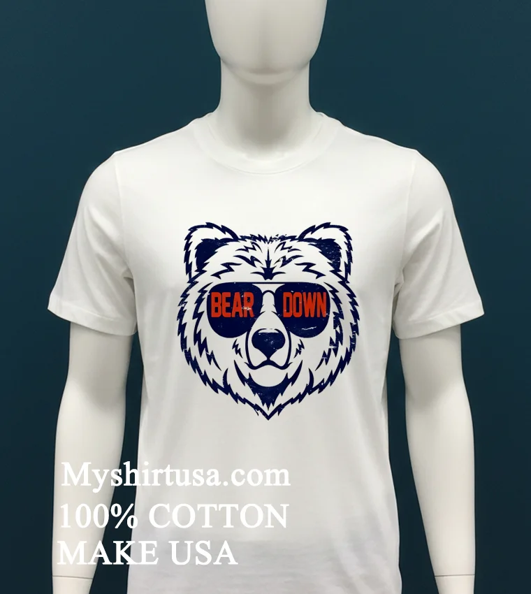 Chicago Bears Down Head Shirt White T Shirt 2