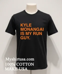 Chicago Bears Kyle Monangai Is My Run Guy Text Shirt Balck Shirt 1