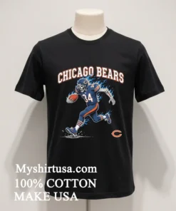 Chicago Bears Men’s Football Skeleton Player Burning Shirt