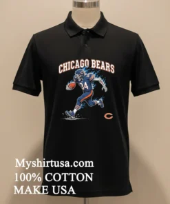 Chicago Bears Men’s Football Skeleton Player Burning Shirt