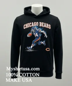 Chicago Bears Men’s Football Skeleton Player Burning Shirt