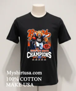 Chicago Bears Nfl Mascot Champions 2025 Nfc North Champions Skyline Shirt