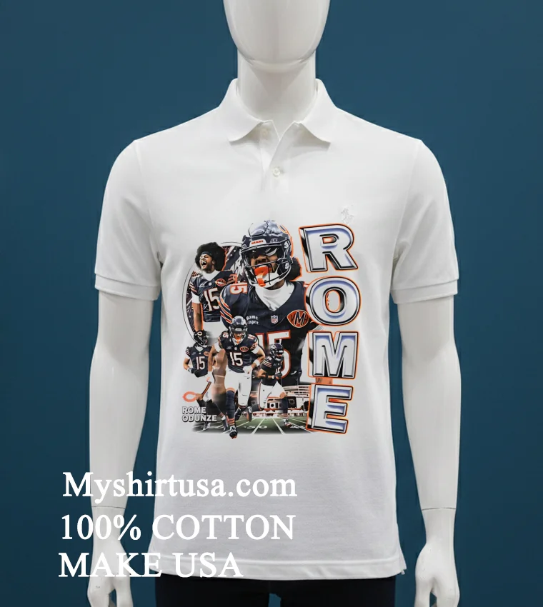 Chicago Bears Rome Odunze Graphic Shirt - white-t-shirt Chicago Bears Rome Odunze Graphic Shirt White T Shirt