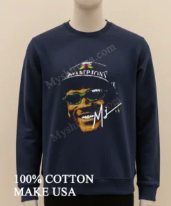 Chicago Bulls Champions Michael Jordan Portrait Signature funny america t-shirts