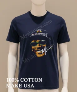 Chicago Bulls Champions Michael Jordan Portrait Signature funny america t-shirts