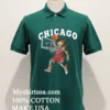 Chicago Bulls Mens Basketball Skeleton Player Fire Shirt Green Shirt