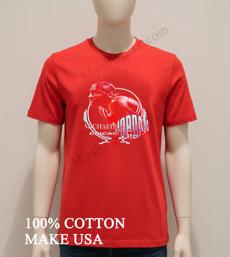 Chicago Bulls Michael Jordan Single Stitched Vintage 90S new t-shirt - red-shirt Chicago Bulls Michael Jordan Single Stitched Vintage 90s Shirt Red Shirt