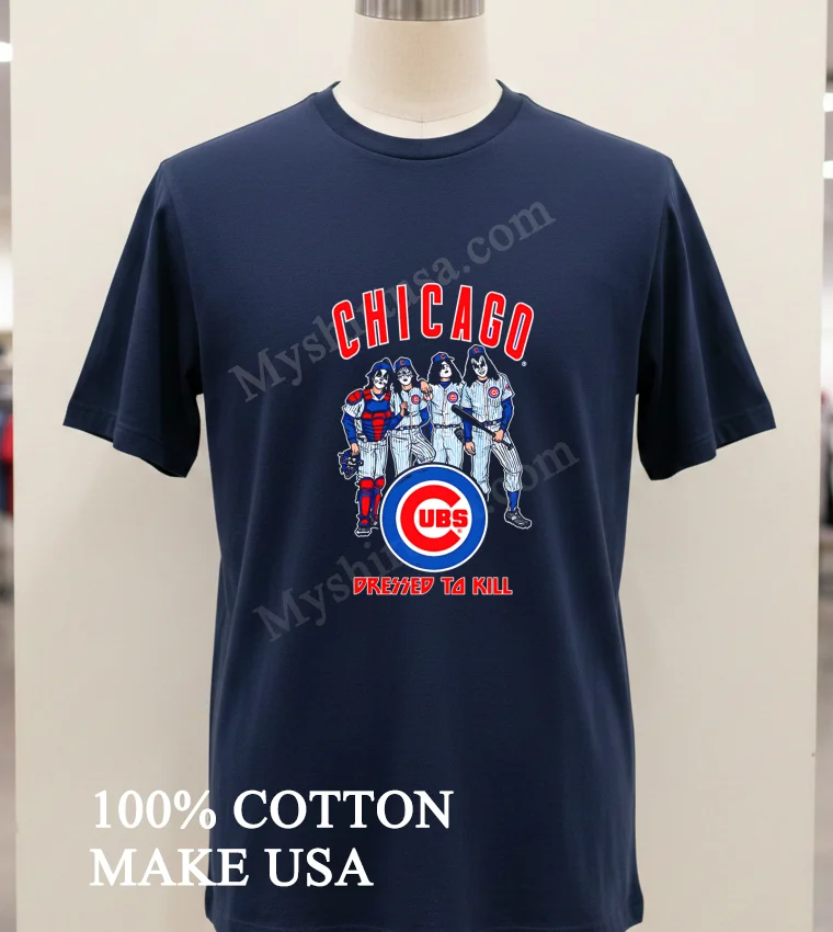 Chicago Cubs Dressed To Kill new t-shirt - navy-shirt Chicago Cubs Dressed To Kill Shirt Navy Shirt 1