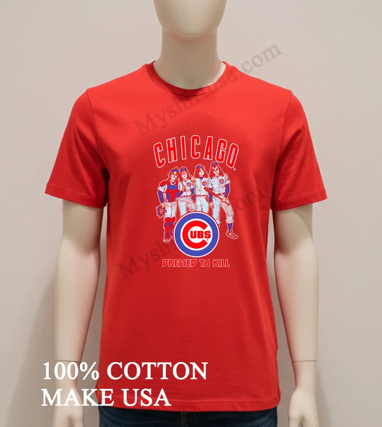 Chicago Cubs Dressed To Kill new t-shirt - red-shirt Chicago Cubs Dressed To Kill Shirt Red Shirt