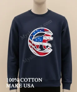 Chicago Cubs Team Banner Wave Logo Shirt