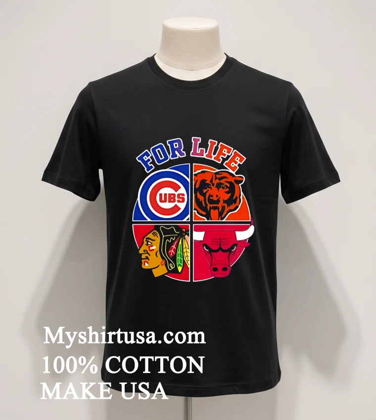 Chicago For Life Logo Sports 2026 Shirt - balck-shirt Chicago For Life Logo Sports 2026 Shirt Balck Shirt