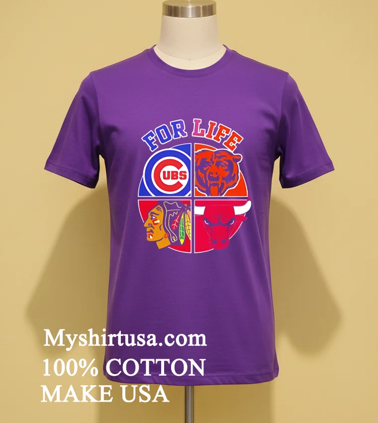 Chicago For Life Logo Sports 2026 Shirt - purple-shirt Chicago For Life Logo Sports 2026 Shirt Purple Shirt